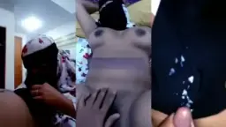 Goyang Memek Cewek Bercadar Di Kamar Kos