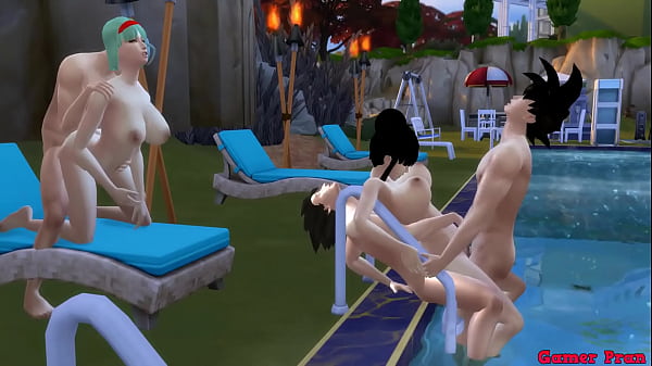 Madre Dan Istri Epi 4: Pesta Seks Kolam Renang Bulma Dan Chichi, Para Istri Cantik Berbagi Anak Dan Berorgia, Dihardcore Dari Belakang Seperti Pelacur Hentai