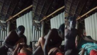 Gak Tahan Lagi, Si Kakek Tua Mainin Bini Temen Sendiri Di Kampung.