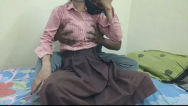 Cewek Kuliahan India Digebukin Pacar Di Kosan, Crot Di Dalem