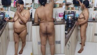 Desi Tante Telanjang Di Dapur, Pamer Semua Bagiannya.