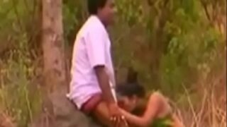 A Nasty Doctor Gets A Blowjob From A Jungle Girl
